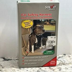 Solvit Pet Vehicle Car Safety Harness Fleece Lined Size Large